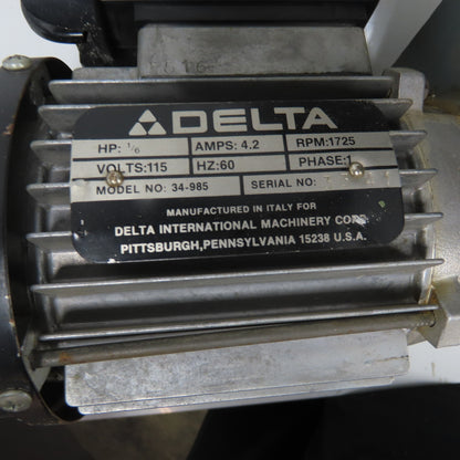 Delta 34-985 1/6HP 3-Wheel Power Feeder 115V 1Ph 1725RPM
