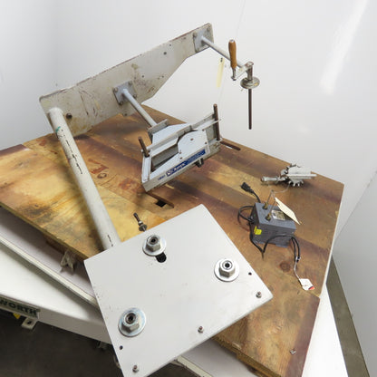 Olympic Instruments 1900-3 Flat Material Measurer W/ Mounting Arm & Counter