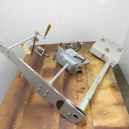 Olympic Instruments 1900-3 Flat Material Measurer W/ Mounting Arm & Counter