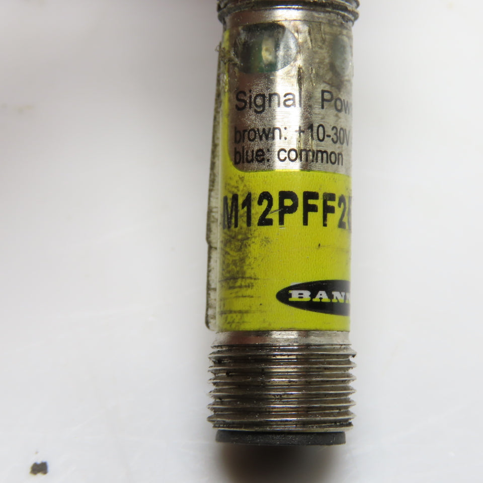 Banner M12PFF25Q8 Photoelectric Sensor 10-30VAD