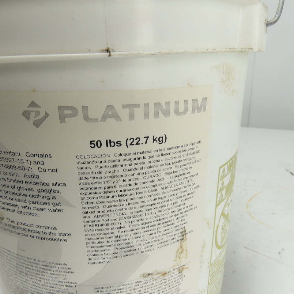 Platinum UPQS50 Quick Set Rapid Setting Repair Mortar 50 lb Bucket