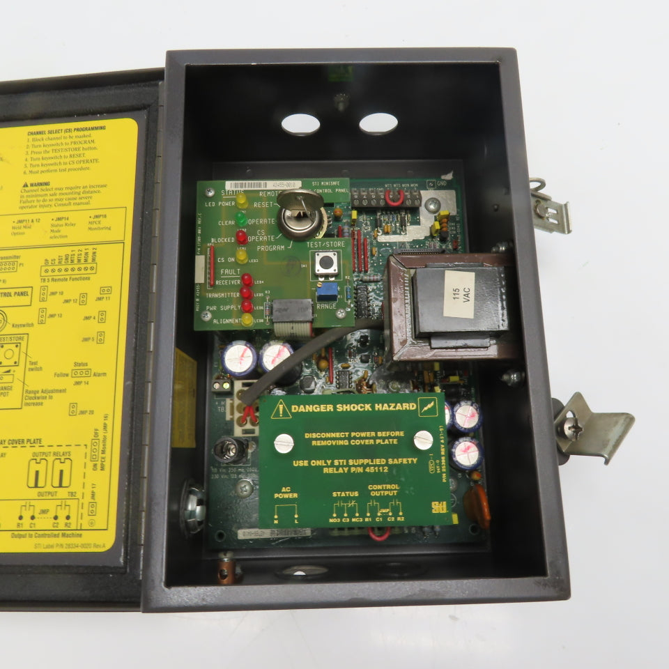STI MS43-B2-AC1 MiniSafe Safety Light Curtain Control Panel