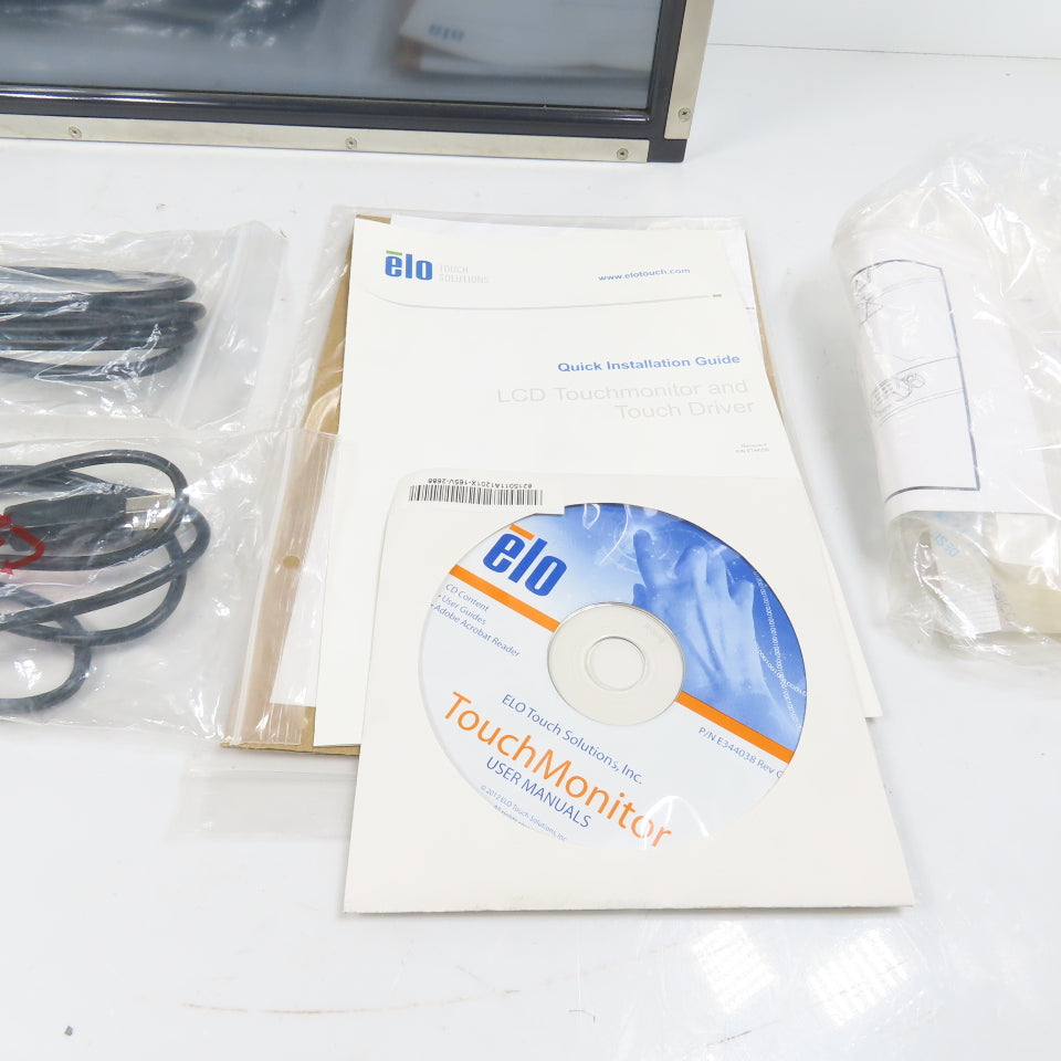 Elo Touch Solutions ET1939L-7CWA-1-NPB-G 19" LCD Touch Scree Monitor W/ Cables