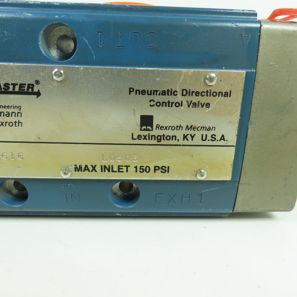 Mannesmann Rexroth PT64115-1616 Pneumatic Directional Control Valve 150 PSI