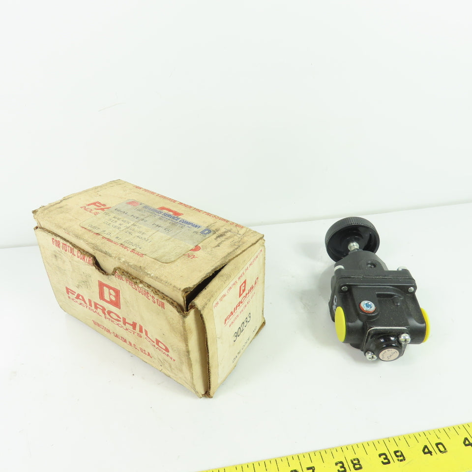 Fairchild 30233 Pneumatic Pressure Regulator 0.5-30 PSIG 250 PSIG Max Supply NEW
