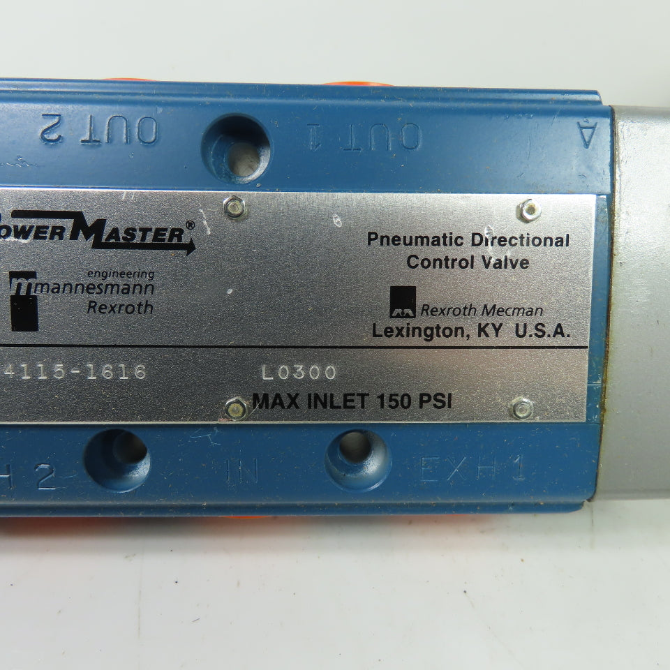 Mannesmann Rexroth PT64115-1616 Pneumatic Directional Control Valve 150 PSI NEW