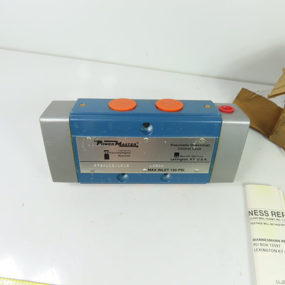 Mannesmann Rexroth PT64115-1616 Pneumatic Directional Control Valve 150 PSI NEW