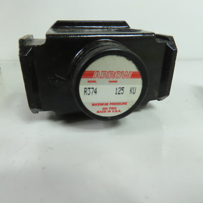 Arrow R374 Pneumatic Pressure Regulator 1/2" NPT 125 PSI Range 300 PSIG Max