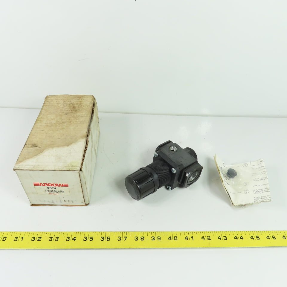 Arrow R374 Pneumatic Pressure Regulator 1/2" NPT 125 PSI Range 300 PSIG Max