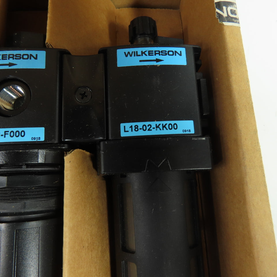 Wilkerson C18-02-FKG0 1/4" NPT Filter Regulator Lubricator FRL Unit