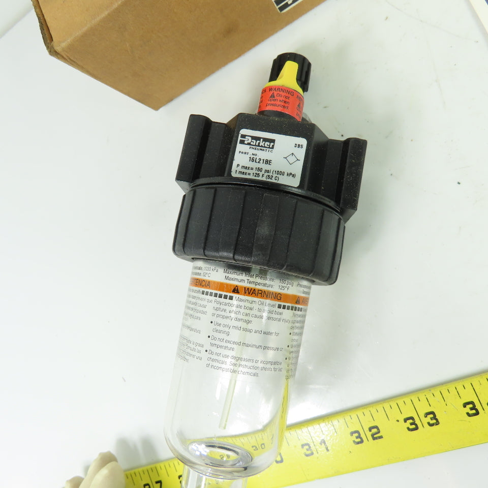 Parker 16L21BE Pneumatic Air Line Lubricator 3/8" NPT 150 PSI NEW