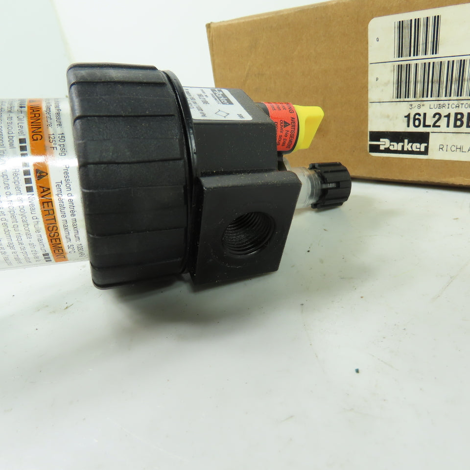 Parker 16L21BE Pneumatic Air Line Lubricator 3/8" NPT 150 PSI NEW