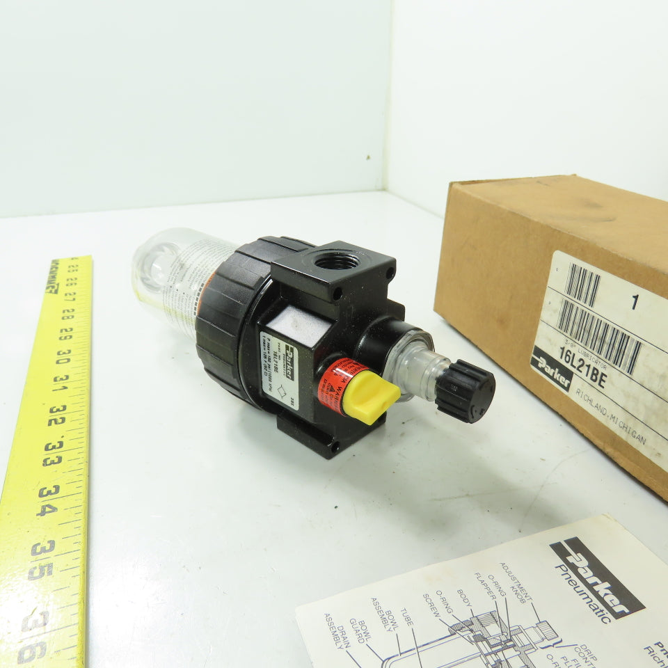 Parker 16L21BE Pneumatic Air Line Lubricator 3/8" NPT 150 PSI NEW