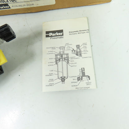 Parker 16L21BE Pneumatic Air Line Lubricator 3/8" NPT 150 PSI NEW