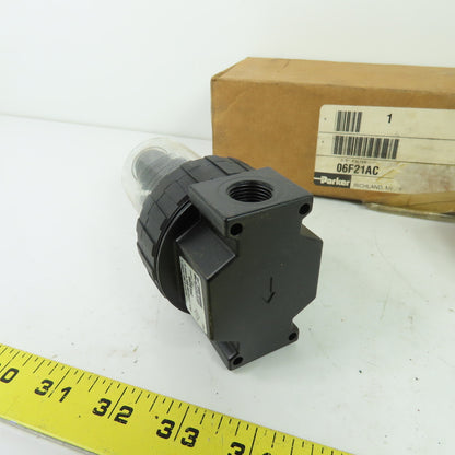 Parker 06F21AC Pneumatic Air Line Filter 150 PSI 3/8" NPT NEW