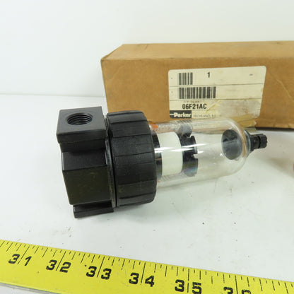 Parker 06F21AC Pneumatic Air Line Filter 150 PSI 3/8" NPT NEW