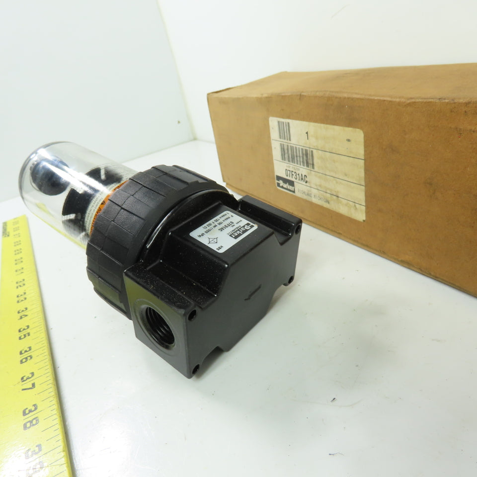 Parker 07F31AC 1/2" NPT Pneumatic Air Filter 150 PSI NEW