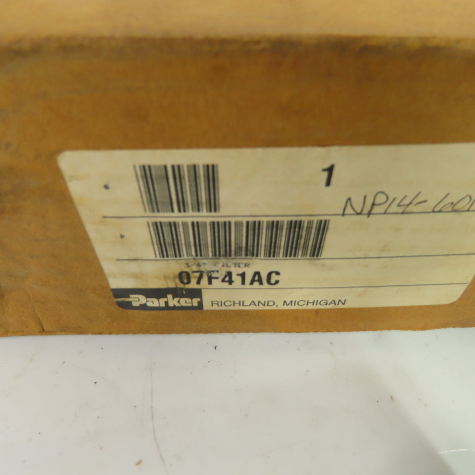 Parker 07F41AC 3/4" NPT Pneumatic Air Filter 150 PSI NEW
