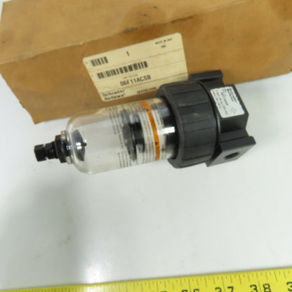 Schrader Bellows 06F11ACSB Pneumatic Air Filter 1/4" NPT 150 PSI Max NEW