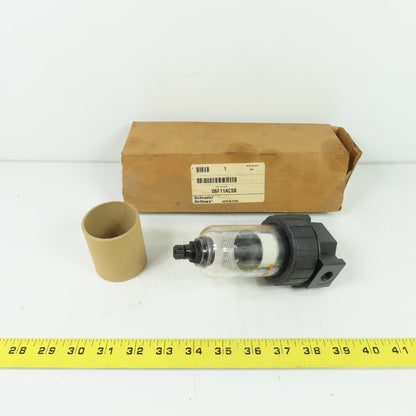 Schrader Bellows 06F11ACSB Pneumatic Air Filter 1/4" NPT 150 PSI Max NEW