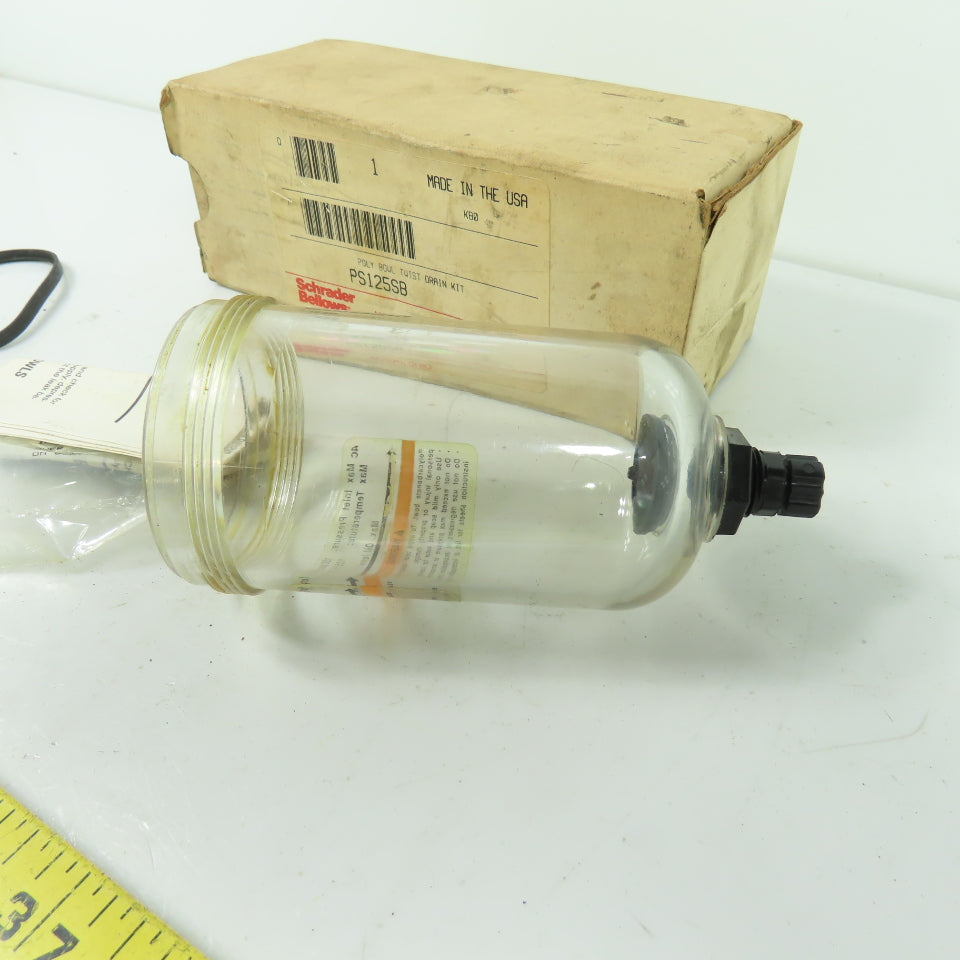Schrader Bellows PS125SB Poly Bowl Twist Drain Kit NEW