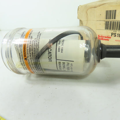 Schrader Bellows PS105SB Pneumatic Filter/Lubricator Bowl Kit w/ Manual Drain