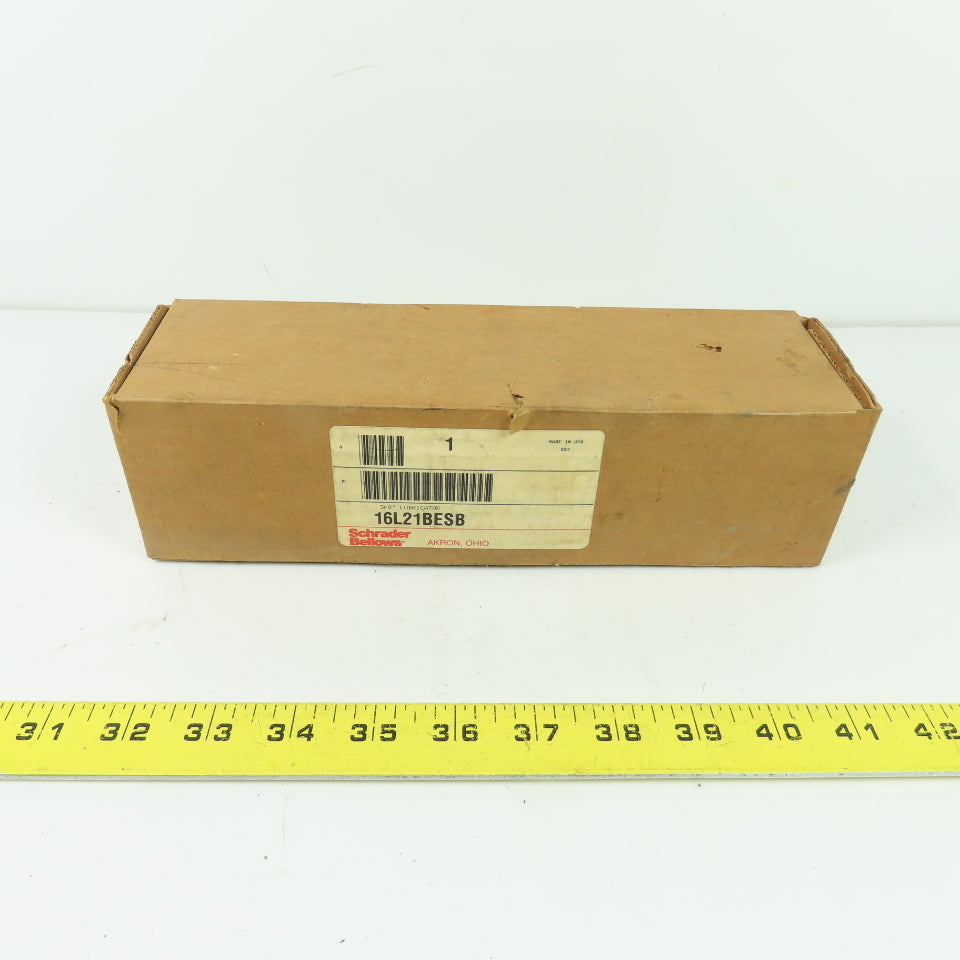 Schrader Bellows 16L21BESB Pneumatic Mist Lubricator 3/8" NPT NEW
