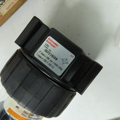 Schrader Bellows 06F21ACSB 3/8" NPT Pneumatic Air Filter 150 PSI NEW