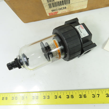 Schrader Bellows 06F21ACSB 3/8" NPT Pneumatic Air Filter 150 PSI NEW