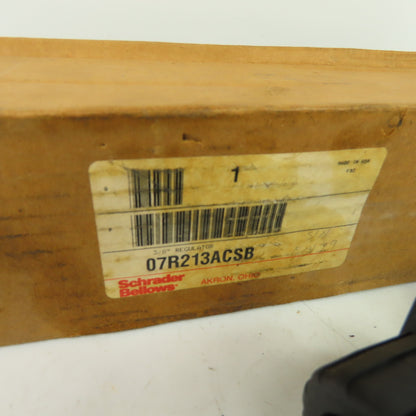Schrader Bellows 07R213ACSB 3/8" NPT Pneumatic Regulator 250 PSI NEW