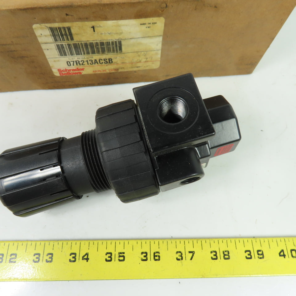 Schrader Bellows 07R213ACSB 3/8" NPT Pneumatic Regulator 250 PSI NEW