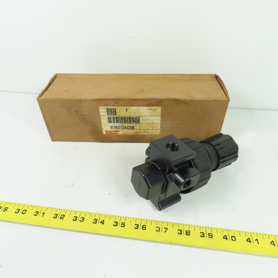 Schrader Bellows 07R213ACSB 3/8" NPT Pneumatic Regulator 250 PSI NEW