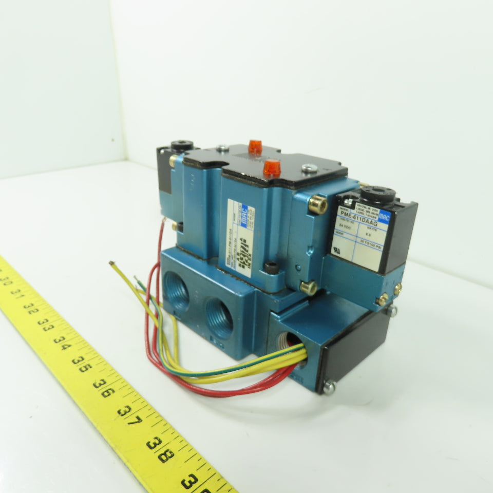 MAC 6523B-311-PM-611DA 4-Way Solenoid Valve 24VDC 150 PSI