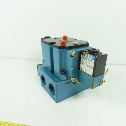MAC 6523B-311-PM-611DA 4-Way Solenoid Valve 24VDC 150 PSI