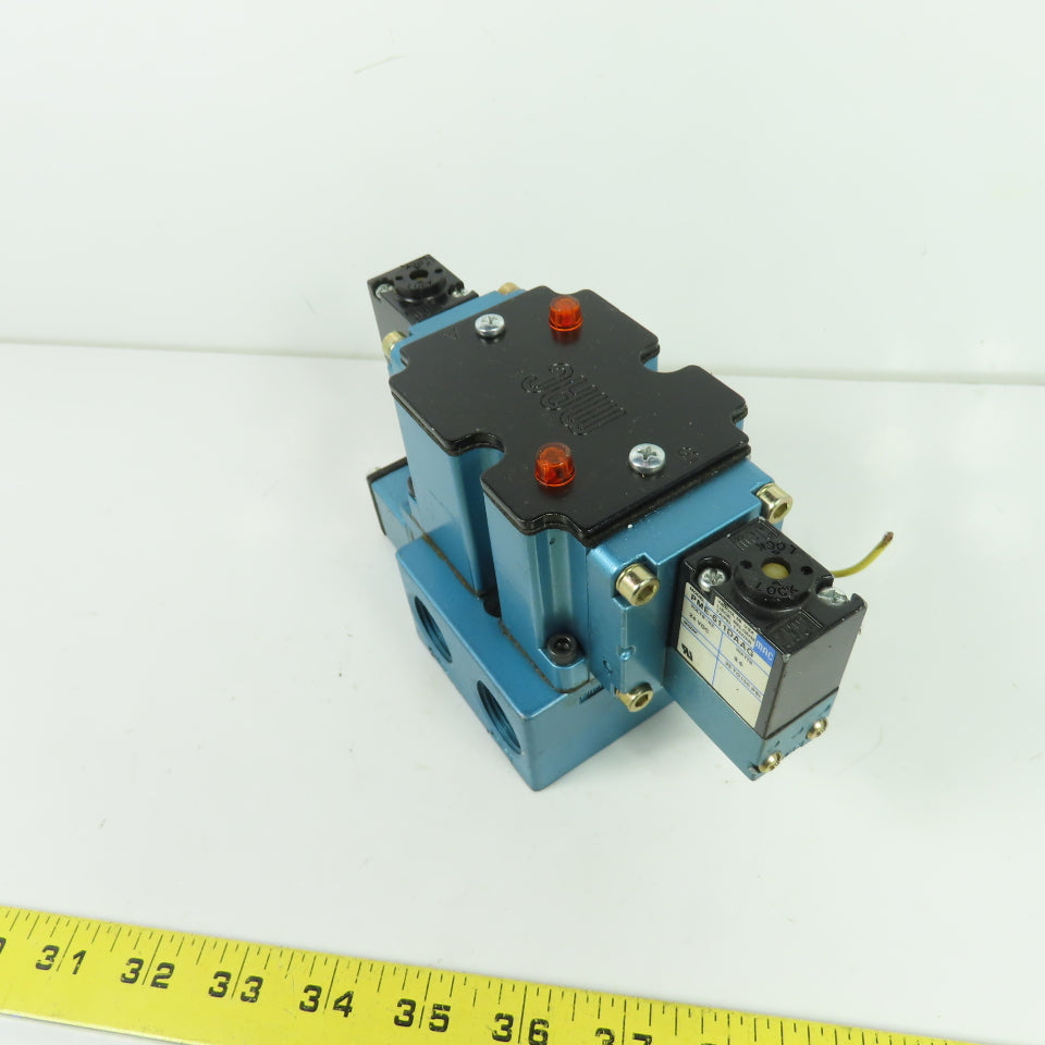 MAC 6523B-311-PM-611DA 4-Way Solenoid Valve 24VDC 150 PSI
