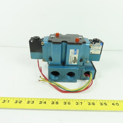 MAC 6523B-311-PM-611DA 4-Way Solenoid Valve 24VDC 150 PSI