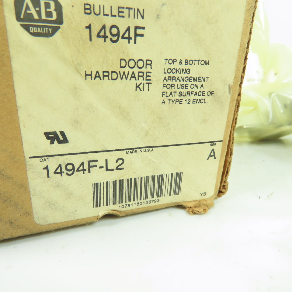 Allen-Bradley 1494F-L2 Door Hardware Kit Top and Bottom Locking Arrangement NEW