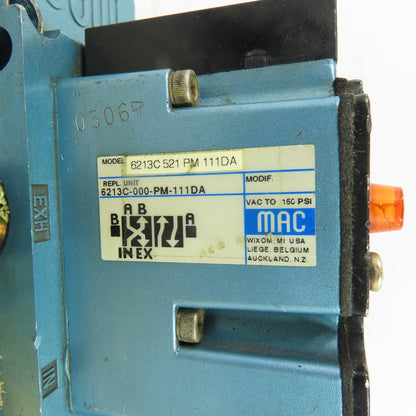 MAC 6213C-521-PM-111DA 4-Way Solenoid Air Valve 120V 150 PSI