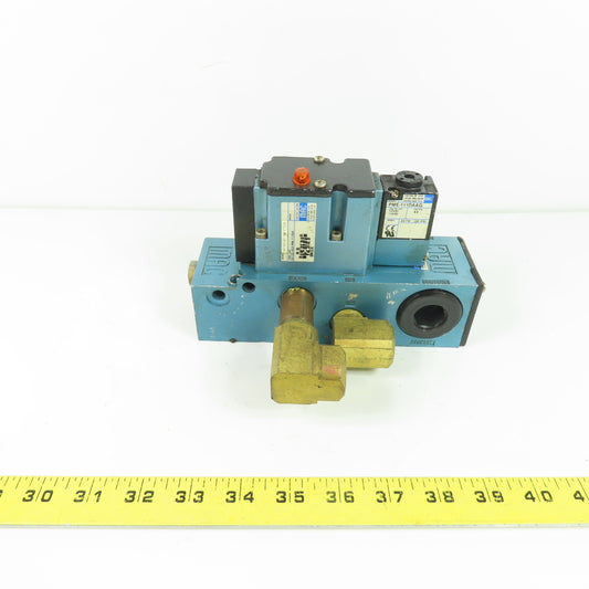 MAC 6213C-521-PM-111DA 4-Way Solenoid Air Valve 120V 150 PSI