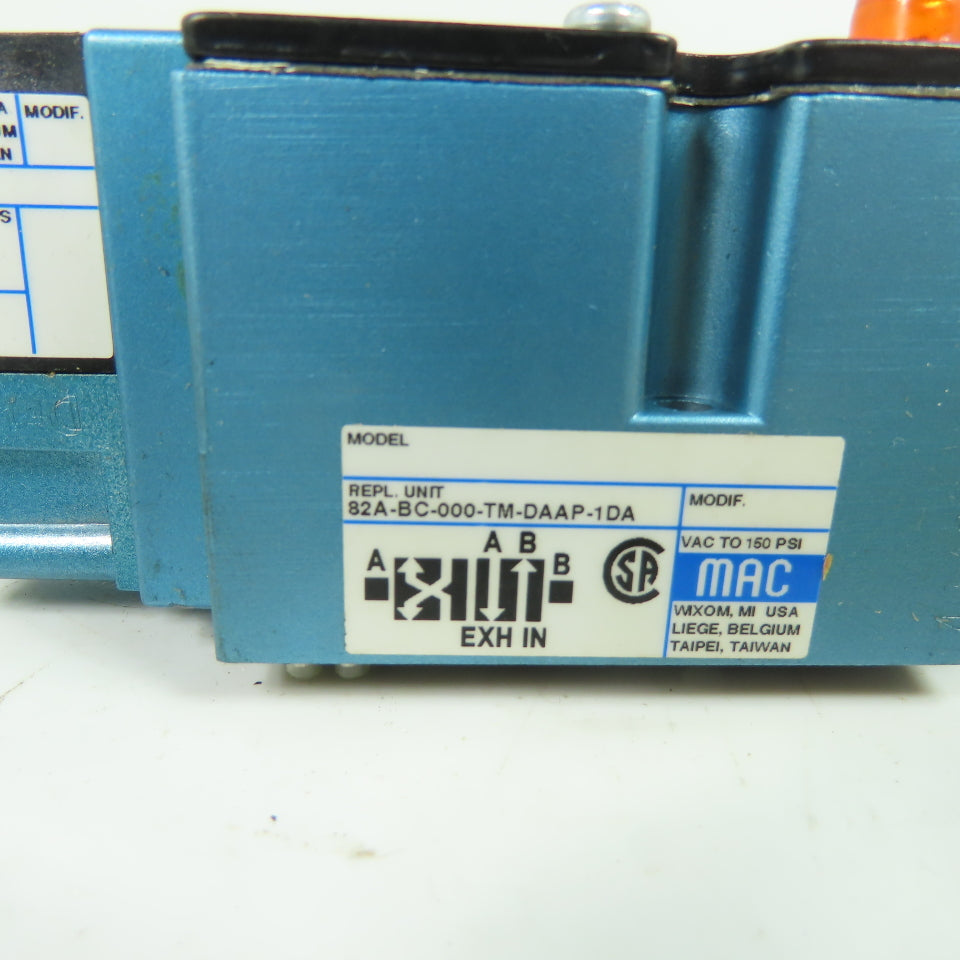 MAC 82A-BC-000-TM-DAAP-1DA 4-Way Solenoid Valve 120/110V 150PSI NEW