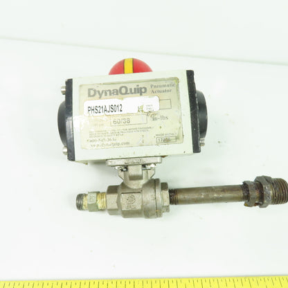 DynaQuip PHS21AJS012 Pneumatic Actuator W/ 1/4" Valve