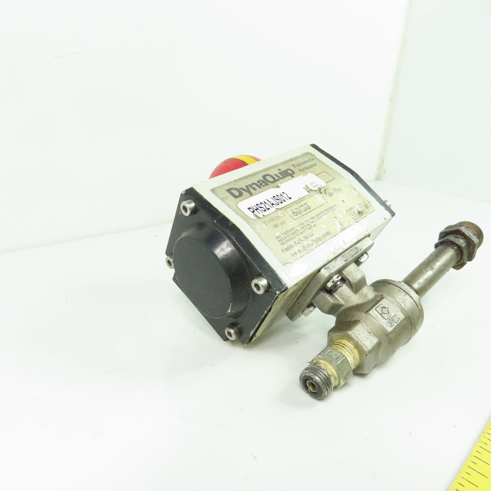 DynaQuip PHS21AJS012 Pneumatic Actuator W/ 1/4" Valve