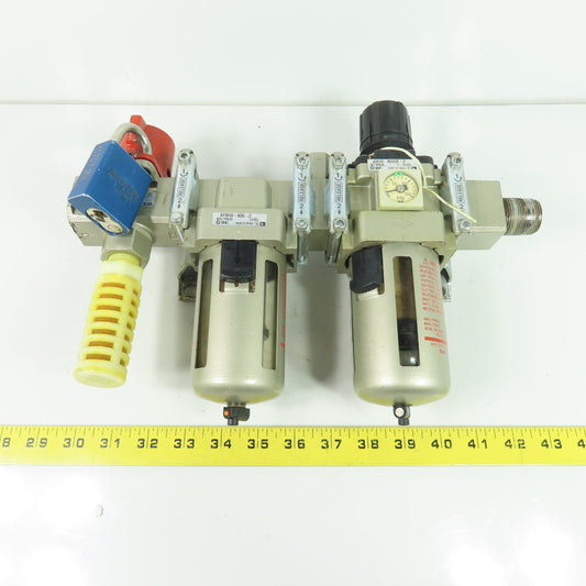 SMC AFM40-N06-Z AW40-N06DE-Z Pneumatic Filter Regulator Separator 3/4"NPT 150PSI