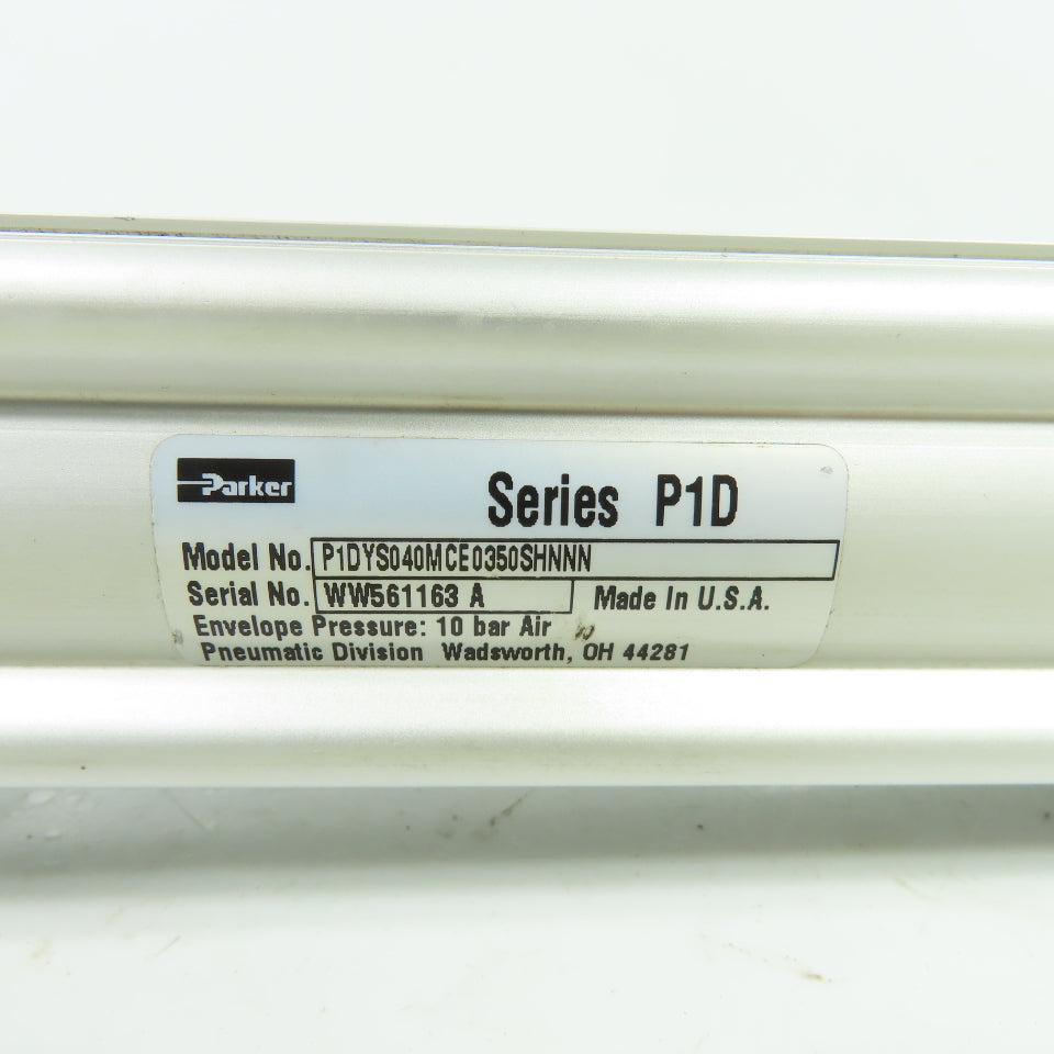Parker P1DYS040MCE0350SHNNN Double Act Pneumatic Cylinder 40mm Bore 350mm Stroke