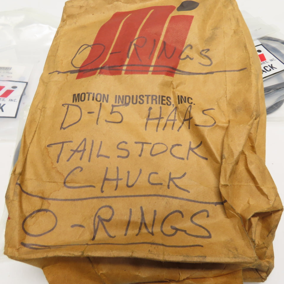 Motion Industries D-15 HAAS Tailstock Chuck O-Ring & Hardware Kit for Haas D-15