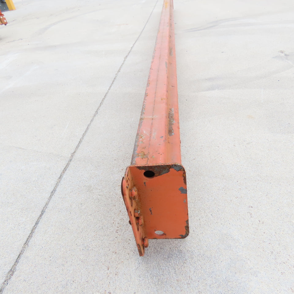 96" x 4" x 2-1/2" Shaved Pin Pallet Racking Beam Shelf Used