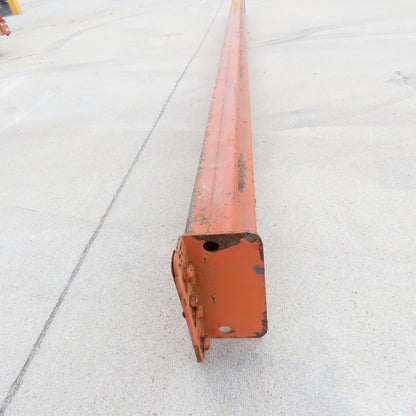 96" x 4" x 2-1/2" Shaved Pin Pallet Racking Beam Shelf Used