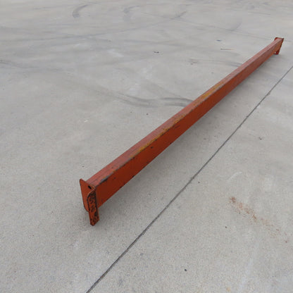 96" x 4" x 2-1/2" Shaved Pin Pallet Racking Beam Shelf Used