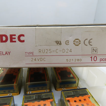 IDEC RU2S-C-D24 Universal Power Relays 24VDC 10A Lot Of 8