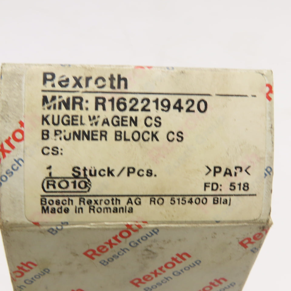 Bosch Rexroth R162219420 Ball Runner Block CS Linear Guide
